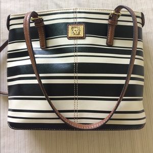 Striped purse